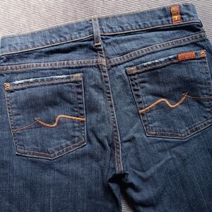 7 for all Mankind Jeans Women's Bootcut Size 28 *measures 29 - Dark Denim